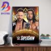 WWE Super Show Kofi Kingston vs Rey Mysterio For WWE King And Queen Of The Ring at WWE Macon Wall Decor Poster Canvas