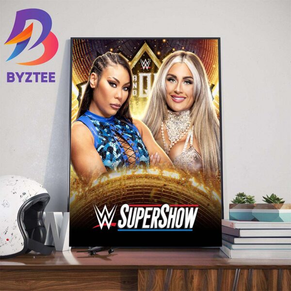 WWE Super Show Michin Vs Tiffany Stratton For WWE King And Queen Of The Ring Tournament Wall Decor Poster Canvas