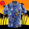 Water Type Pattern Pokemon For Men And Women In Summer Vacation Button Up Hawaiian Shirt