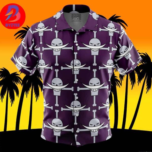 Whitebeard Jolly Roger One Piece For Men And Women In Summer Vacation Button Up Hawaiian Shirt