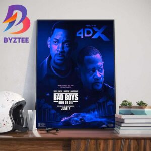 Will Smith And Martin Lawrence In Bad Boys Ride Or Die 4DX Official Poster Wall Decor Poster Canvas