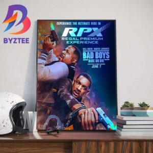 Will Smith And Martin Lawrence In Bad Boys Ride Or Die RPX Official Poster Wall Decor Poster Canvas