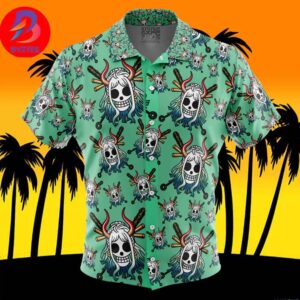 Yamato Jolly Roger One Piece For Men And Women In Summer Vacation Button Up Hawaiian Shirt