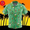 Yoshi Super Mario Bros For Men And Women In Summer Vacation Button Up Hawaiian Shirt