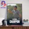 2024 US Open Champion Bryson DeChambeau Wins At Pinehurst And 2-Time US Open Champion Wall Decor Poster Canvas