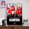 2024 United Football League UFL Championship Matchup Is Set Birmingham Stallions Vs San Antonio Brahmas Wall Decor Poster Canvas