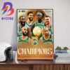 Back-To-Back-To-Back 2022 2023 2024 Birmingham Stallions UFL Champions Wall Decor Poster Canvas