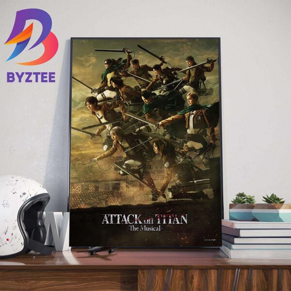Attack On Titan The Musical Official Poster Wall Decor Poster Canvas