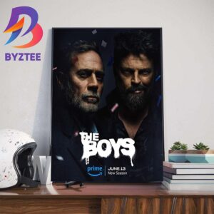 Billy Butcher And Joe In The Boys Season 4 June 13th 2024 Wall Decor Poster Canvas