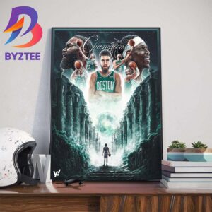 Boston Celtics 2023-2024 NBA Champions Wall Decor Poster Canvas