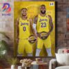 Bronny James And LeBron James The James Takeover NBA 2024 Home Decor Póter Canvas