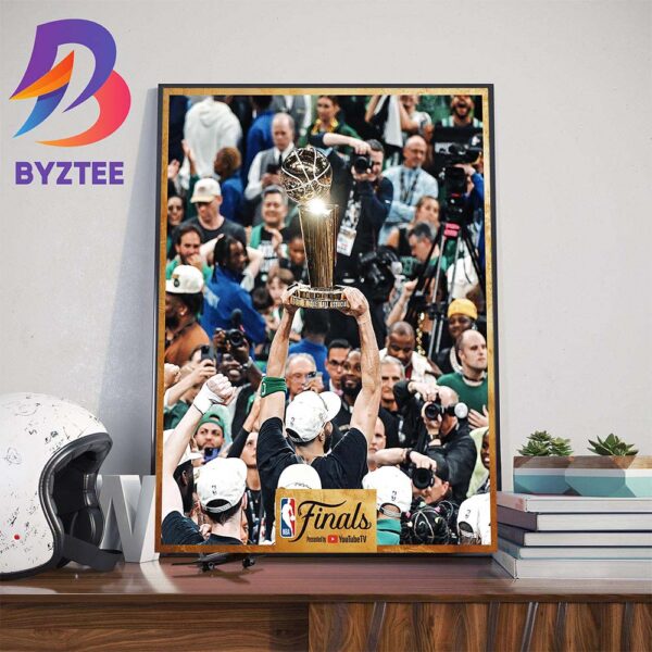 Congrats To The 2023-2024 NBA Champion Are Boston Celtics Wall Decor Poster Canvas