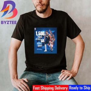 Congratulations To Dallas Mavericks Luka Doncic 1500 Points in First 50 NBA Playoffs Games Classic T-Shirt