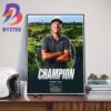 Congratulations To Guido Migliozzi Is The 2024 KLM Open Champion DP World Tour Wall Decor Poster Canvas