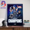 Congratulations To The Florida Panthers On Winning The 2024 Stanley Cup Champions Wall Decor Poster Canvas