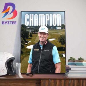 Ernie Els 2024 Principal Charity Classic Tournament Champion Wall Decor Poster Canvas