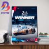 FIA WEC United Autosports Is LMP2 Winner At The 24 Hours Of Le Mans Wall Decor Poster Canvas