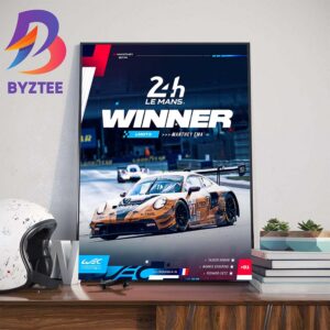 FIA WEC Manthey EMA Is LMGT3 Winner At The 24 Hours Of Le Mans Wall Decor Poster Canvas