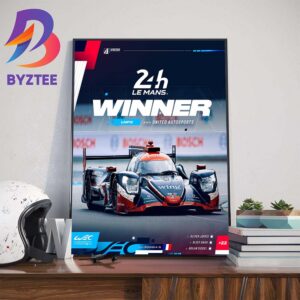 FIA WEC United Autosports Is LMP2 Winner At The 24 Hours Of Le Mans Wall Decor Poster Canvas