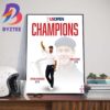 History Made The Dynasty Birmingham Stallions Back-To-Back-To-Back Spring Football Championships Wall Decor Poster Canvas