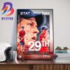 Jayda Coleman Program Record For 282 Career Runs Scored Wall Decor Poster Canvas