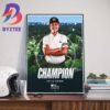 Kaito Onishi Is A Winner For The First Time On The Korn Ferry Tour Event UNC Health Championship Wall Decor Poster Canvas