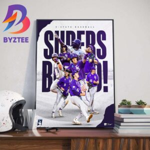 Kansas State Wildcats Baseball Supers Bound 2024 NCAA Baseball Wall Decor Poster Canvas