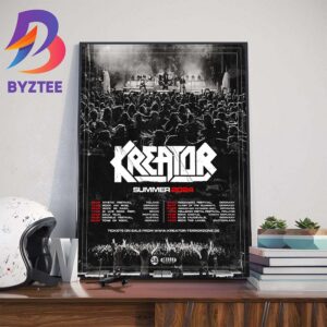 Kreator Run Of 2024 Summer Shows Begins Today At Mystic Festival Wall Decor Poster Canvas