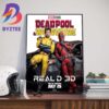 Marvel Studios Deadpool And Wolverine IMAX Official Poster July 26th 2024 Wall Decor Poster Canvas