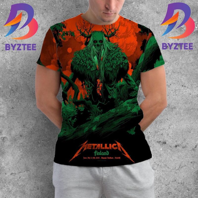 Metallica World Tour Merch Poster For M72 Helsinki at the Olympic
