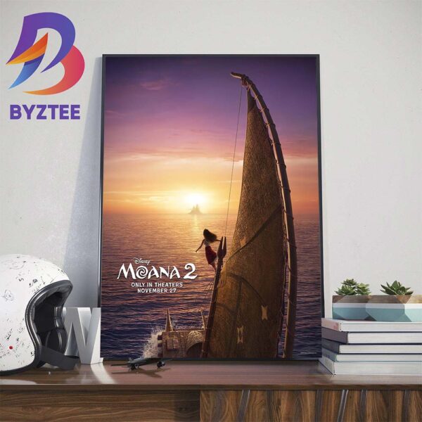 Moana 2 Of Disney Movie New Poster In Theaters On November 27th 2024 Wall Decor Poster Canvas