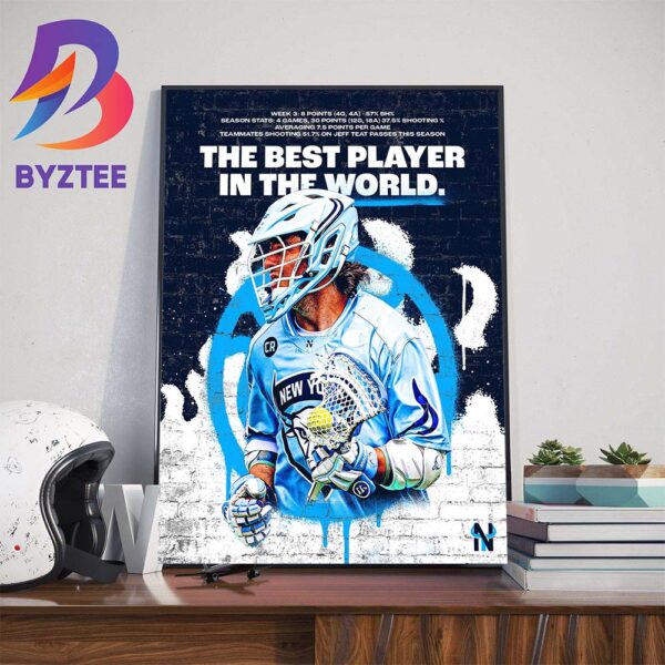 New York Atlas Jeff Teat Is The Best Player In The World Wall Decor Poster Canvas