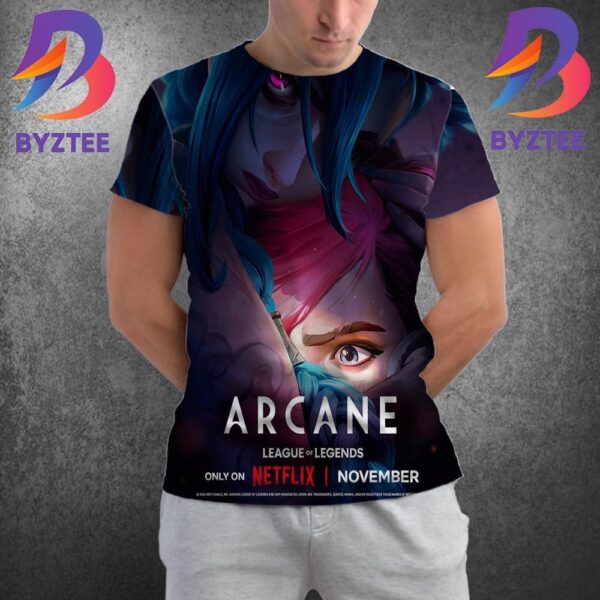 Official Poster Arcane Season 2 League Of Legends All Over Print Shirt
