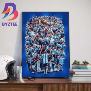 Official Poster Happy 37th Birthday Legend Football Lionel Messi Cuccittini Football Completed Wall Decor Poster Canvas
