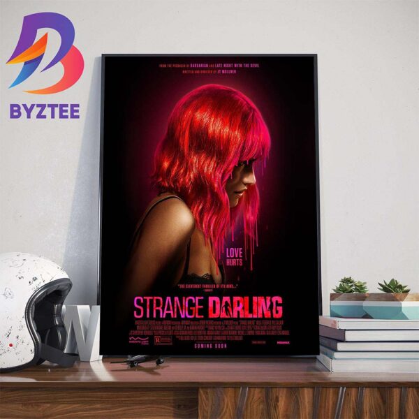 Official Poster Strange Darling Love Hurts Wall Decor Poster Canvas