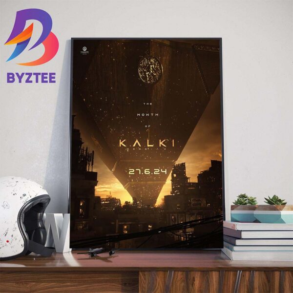 Official Poster The Month Of Kalki 2898 AD June 27th 2024 Wall Decor Poster Canvas