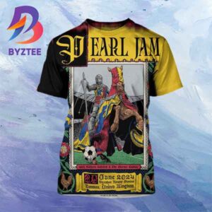 Pearl Jam Tonight At Tottenham Hotspur Stadium London 2024 All Over Print Shirt