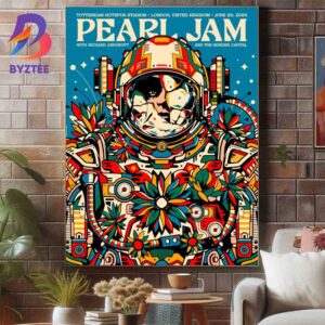 Pearl Jam Tonight London At Tottenham Hotspur Stadium On June 29th 2024 Poster Canvas