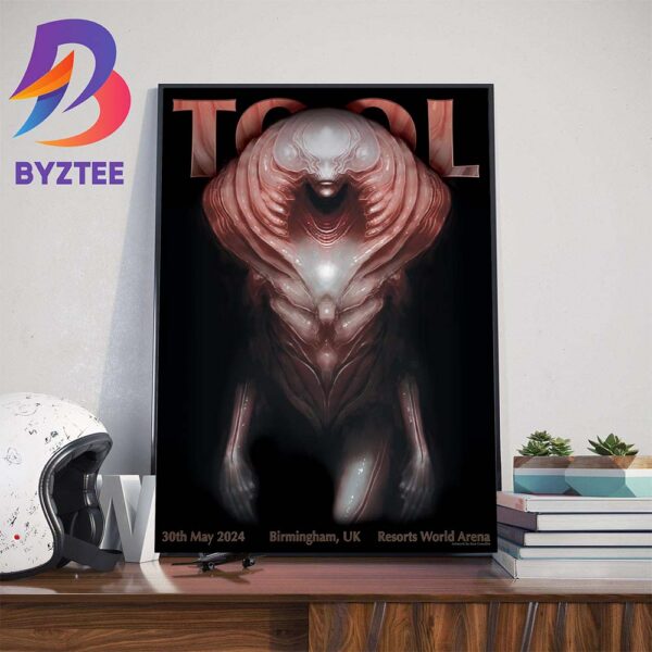 TOOL Effing TOOL Limited Merch Poster With Support From Night Verses In Resorts World Arena At Birmingham UK May 30th 2024 Wall Decor Poster Canvas