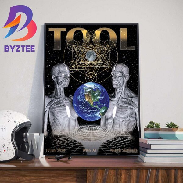 TOOL Effing TOOL Vienna Tonight At The Wiener Stadthalle Wien Austria June 10th 2024 Wall Decor Poster Canvas