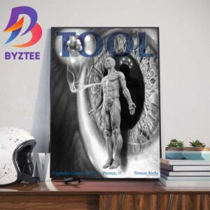 TOOL effing TOOL A Limited Merch Poster At Firenze Rocks Firenze IT 2024 Wall Decor Poster Canvas