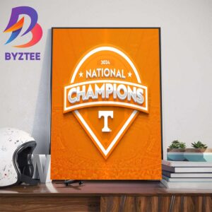 Tennessee Volunteers Baseball Wins First NCAA Mens College World Series National Champions Title Wall Decor Poster Canvas