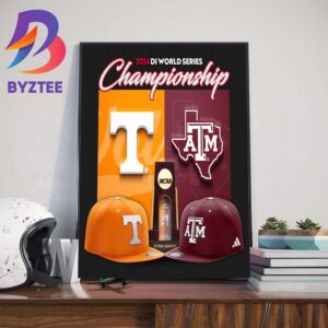 The 2024 NCAA Division I Mens College World Series Championship Finals Are Set Tennessee Volunteers Vs Texas A&M Aggies Wall Decor Poster Canvas