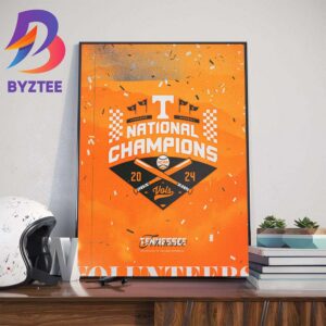 The Kings Of College Baseball Reside On Rocky Top Tennessee Volunteers Baseball Are 2024 NCAA MCWS National Champions Wall Decor Poster Canvas