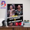 UFC 303 Anthony Smith Vs Carlos Ulberg For Light Heavyweight Bout In Las Vegas On June 29th 2024 Wall Decor Poster Canvas