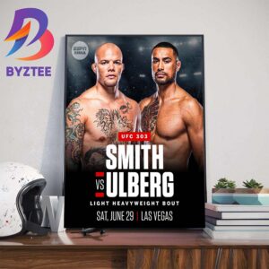 UFC 303 Anthony Smith Vs Carlos Ulberg For Light Heavyweight Bout In Las Vegas On June 29th 2024 Wall Decor Poster Canvas