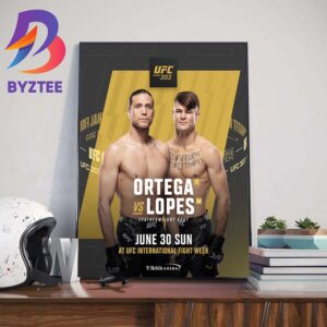 UFC 303 Featherweight Bout Brian Ortega Vs Diego Lopes Wall Decor Poster Canvas
