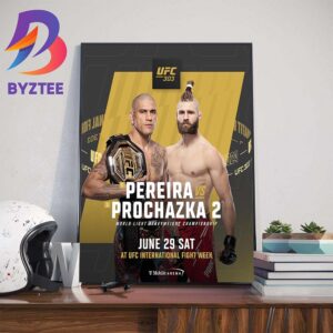 UFC 303 World Light Heavyweight Alex Pereira vs Jiri Prochazka Wall Decor Poster Canvas