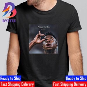 Witness His Rise Just Do It Nike Football x Vinicius Junior 2024 UEFA Champions League Champions On 2nd European Trophy Classic T-Shirt