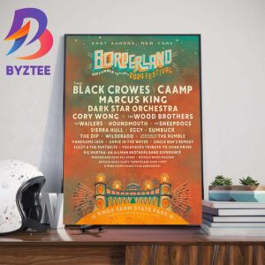 2024 Borderland Festival Lineup On September 13th-15th In East Aurora NY Wall Decor Poster Canvas